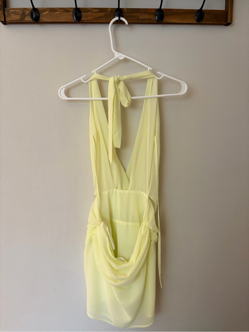Peppermayo Yellow Tie-Back Halter Dress - Picture 3 of 6